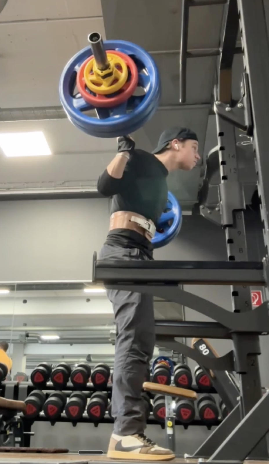 Luca squatting